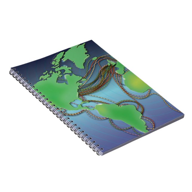 Wires of the World - Unterseekabel Notizblock (Rechte Seite)