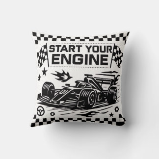 Wirf Dein Motor Kissen Geschenk für Rennsportliebh