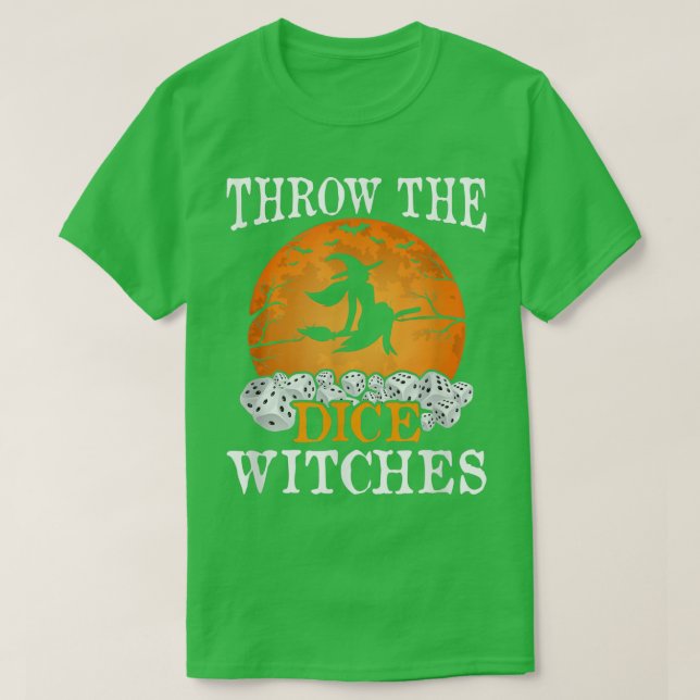 Wirf die Würfel Bunco Halloween-Party Costu T-Shirt (Design vorne)