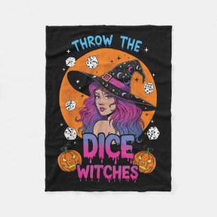 Wirf die Würfel Bunco Party Funny Halloween Fleecedecke