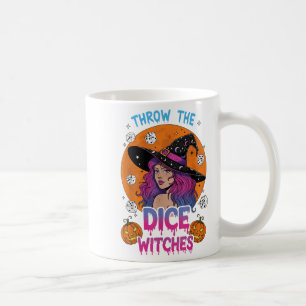 Wirf die Würfel Bunco Party Funny Halloween Kaffeetasse