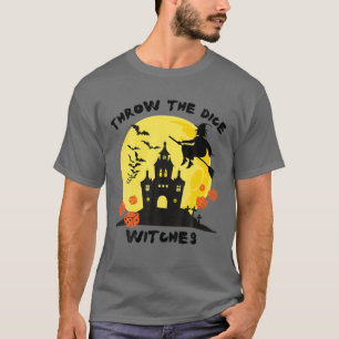 Wirf die Würfel Halloween Bunco Party T-Shirt