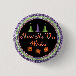 Wirf die Würfel Halloween Sparkle Bunco Button