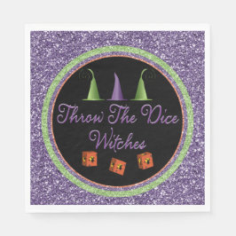 Wirf die Würfel Sparkle Bunco Napkins Serviette