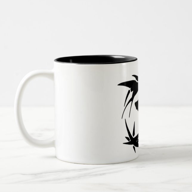 Wirf eine Münze zum Hexer Zweifarbige Tasse (Links)