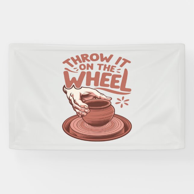 Wirf es auf das Kunstgewerbe auf dem Rad. Banner (Horizontal)