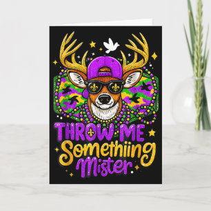 Wirf Mich Etwas Herr Mardi Gras Tarndruck Jagd Hir Karte