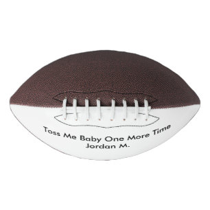 Wirf mir Baby noch einmal personalisierten Namen a Football