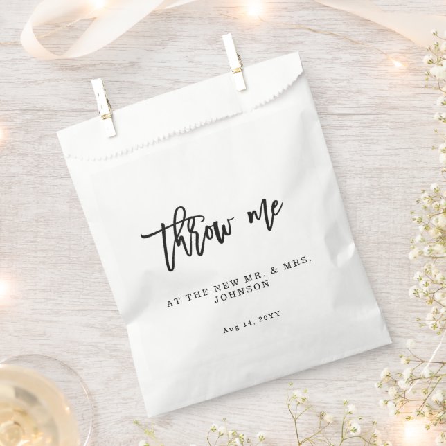 Wirf mir die Hochzeitsleder Confetti Papiertasche  Geschenktütchen (Ausgeschnitten)