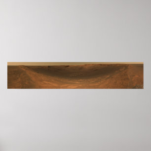 Wirken Sie Krater Ausdauer auf der Oberfläche von Poster