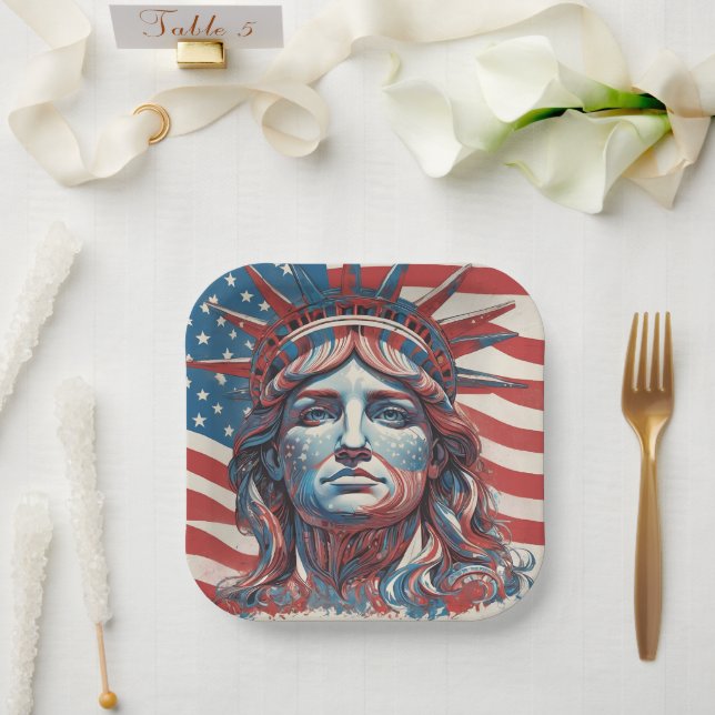 Wirklich Amerika Pappteller (Hochzeit)