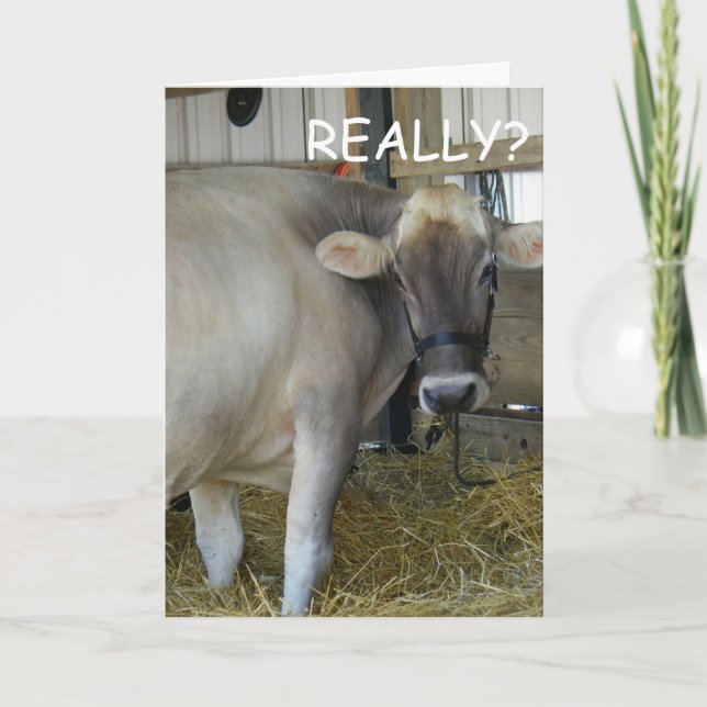 WIRKLICH? BALD GUT! KARTE (Vorderseite)