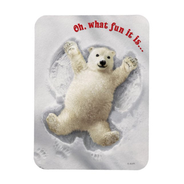 Wirklich Big Snow Angel Magnet (Vertikal)