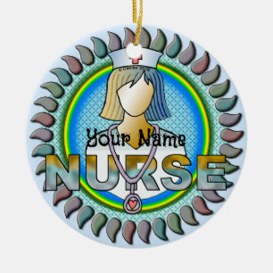 Wirklich Coole Krankenschwester Keramik Ornament
