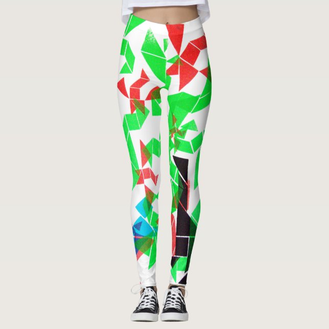 Wirklich cooler Bildschirm gedruckt tangramlegging Leggings (Vorderseite)
