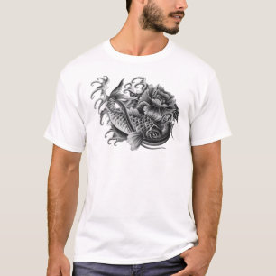 Wirklich cooler japanischer koi Fischentwurf T-Shirt