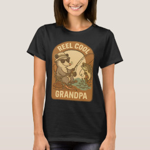 Wirklich cooler Opa Possum – Lustiges Angeln T-Shirt