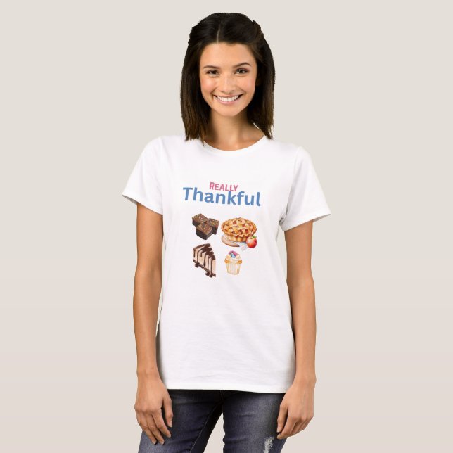 Wirklich dankbar für Süßigkeiten T-Shirt (Vorne ganz)