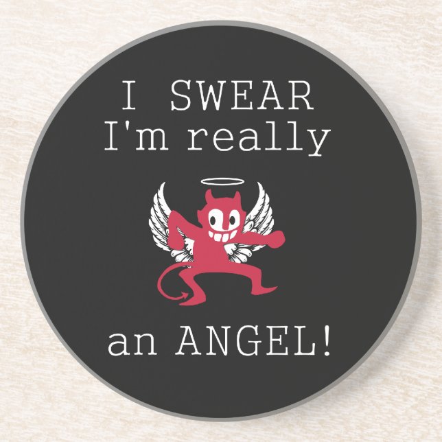 Wirklich ein Angel-Untersetzer Untersetzer (Vorne)