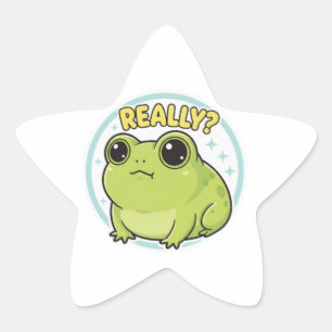 Wirklich Frosch Aufkleber Süßer Seitenblick Frosch