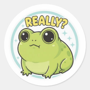 Wirklich Frosch Aufkleber Süßer Seitenblick Frosch
