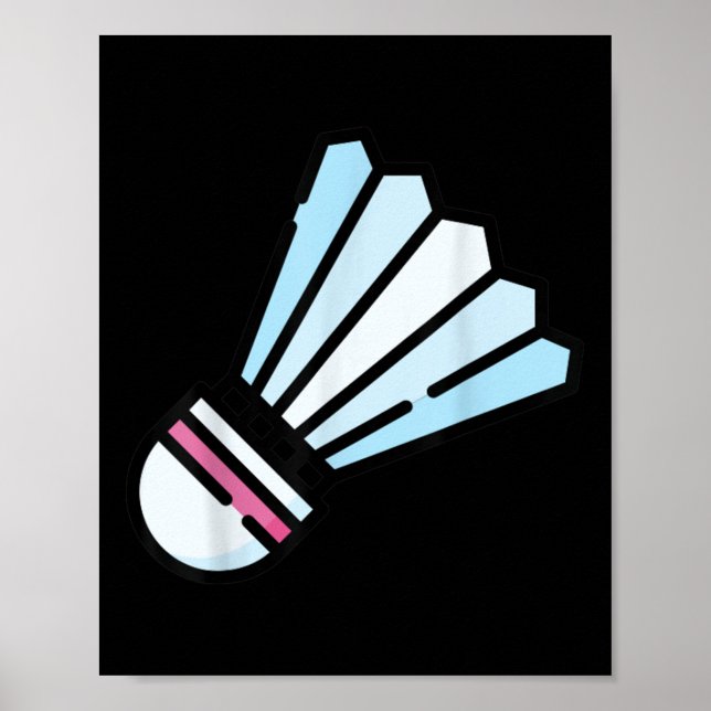 Wirklich gerne Badminton Federball 3  Poster (Vorne)