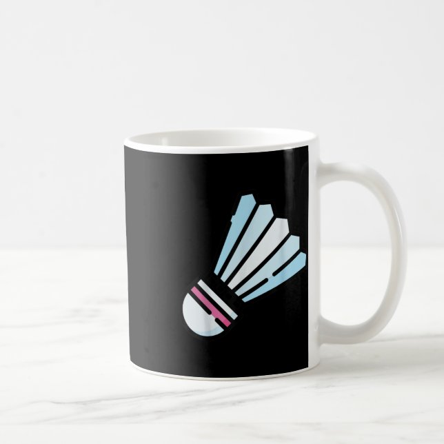 Wirklich gerne Badminton-Shuttle Federball 3  Kaffeetasse (Rechts)