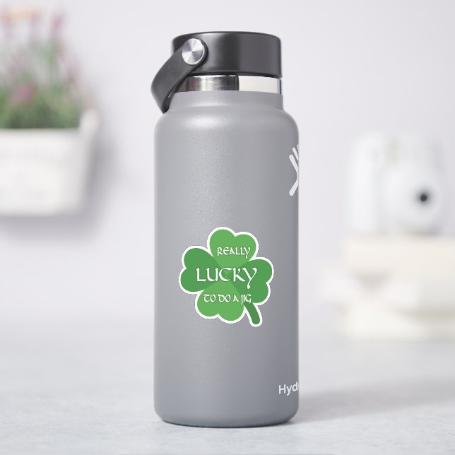 Wirklich glücklich, einen Jig zu machen Aufkleber (HydroFlask)