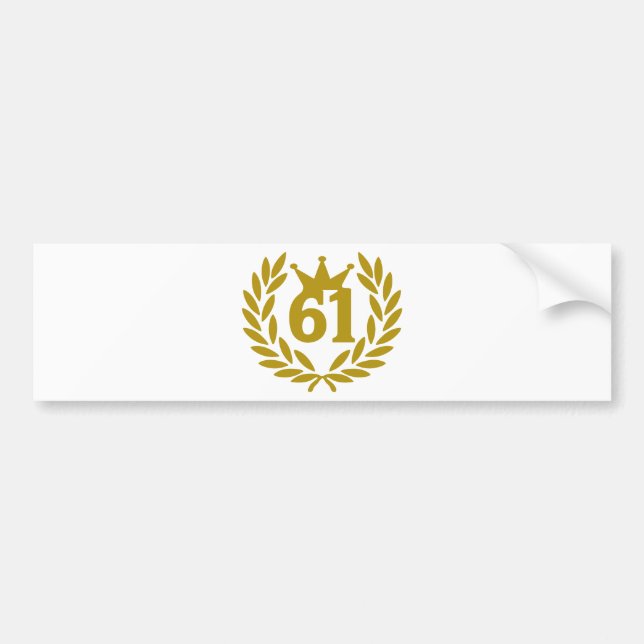 Wirklich-Lorbeerkrone 61 Autoaufkleber (Vorne)