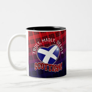 Wirklich, Madly, tief und tief in der SCOTTISH! Zweifarbige Tasse