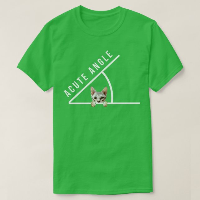 Wirklich Niedliche Akute Angle Math Cat T-Shirt (Design vorne)