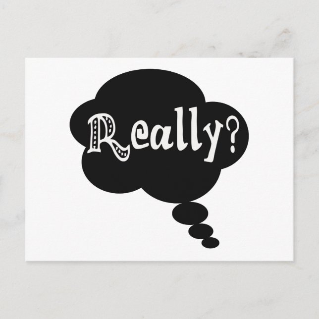Wirklich? Postkarte (Vorderseite)