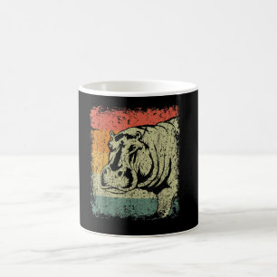 Wirklich Vintager Hippopotamus Hippo Hippo Lover Kaffeetasse