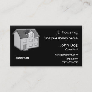 Wirkliche Anwesen businesscards Visitenkarte