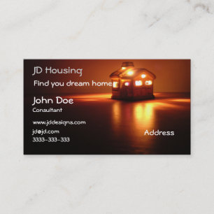Wirkliche Anwesen businesscards Visitenkarte