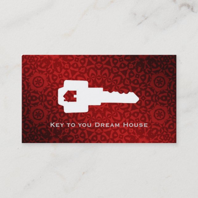 Wirkliche Anwesen-Geschäfts-Karten Visitenkarte (Vorderseite)