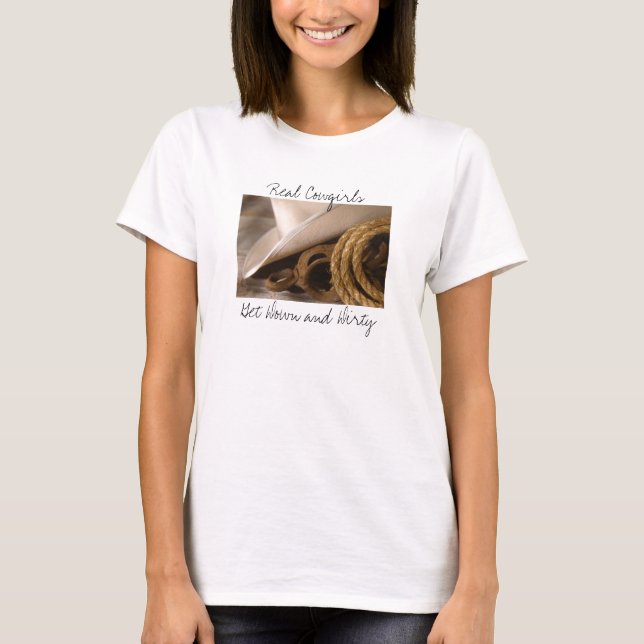 Wirkliche Cowgirls T-Shirt (Vorderseite)