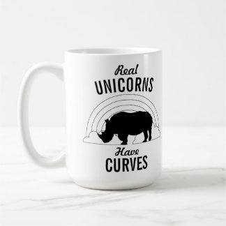 Wirkliche Einhörner haben die lustigen Kurven Kaffeetasse
