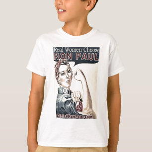 Wirkliche Frauen-Abstimmung Ron Paul T-Shirt