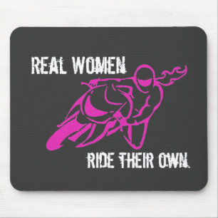 Wirkliche Frauen-Fahrtmousepad Mousepad