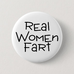 Wirkliche Frauen-Furz Button