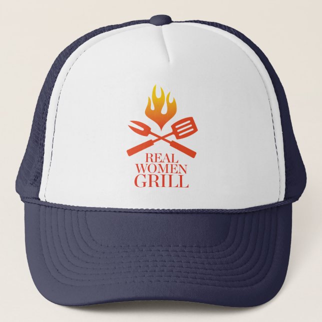 Wirkliche Frauen-Grill Truckerkappe (Vorderseite)