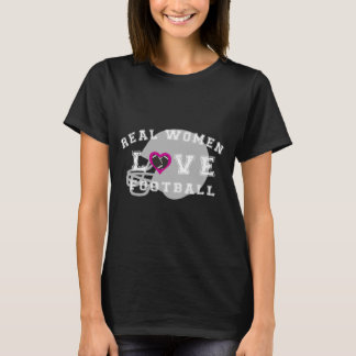 Wirkliche Frauen-Liebe-Fußball T-Shirt