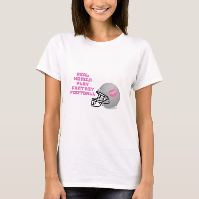 Wirkliche Frauen-Spiel-Fantasie-Fußball T-Shirt (Vorderseite)