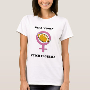 Wirkliche Frauen-Uhr-Fußball T-Shirt