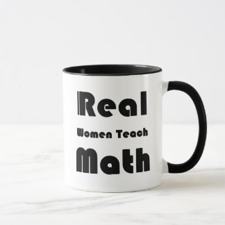 Wirkliche Frauen unterrichten Mathe Tasse