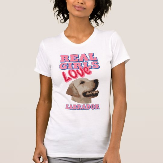 Wirkliche Mädchen-Liebe Labrador T-Shirt