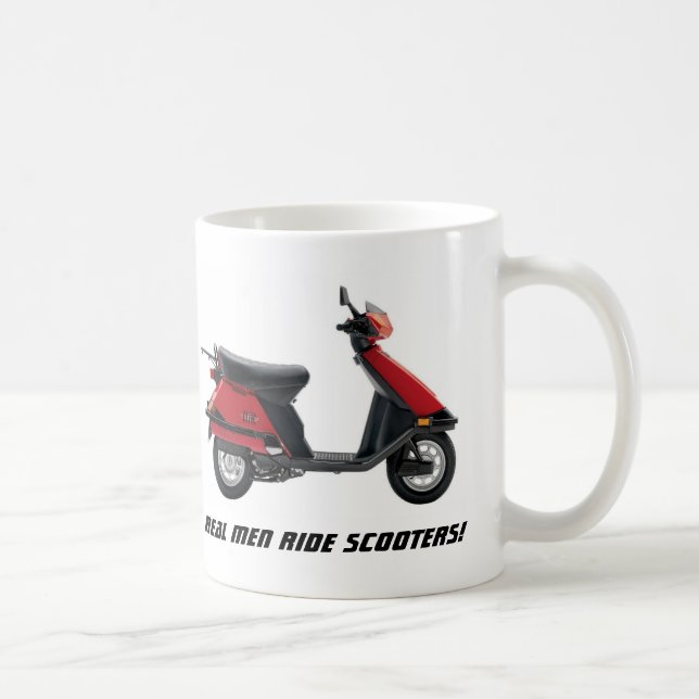 Wirkliche Mann-Fahrroller! Kaffeetasse (Rechts)