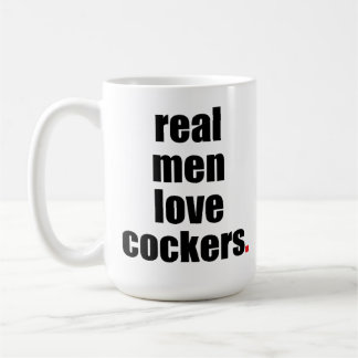 Wirkliche Mann-Liebe-Cockerspaniel-Tasse Kaffeetasse