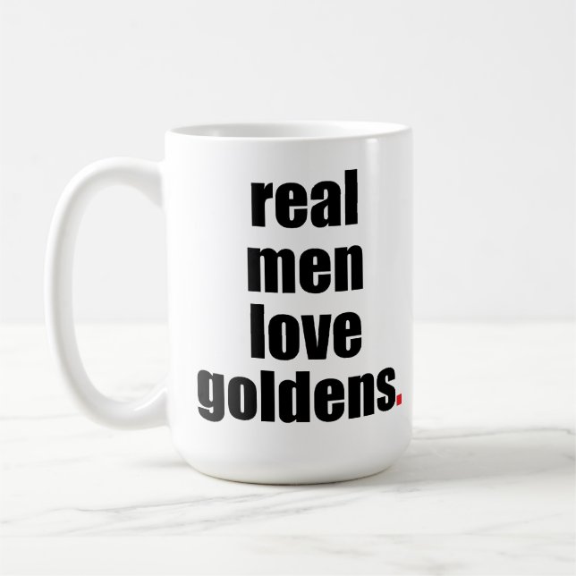 Wirkliche Mann-Liebe Goldens Tasse (Links)